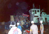 船は解体して離島で焼却。うるうる